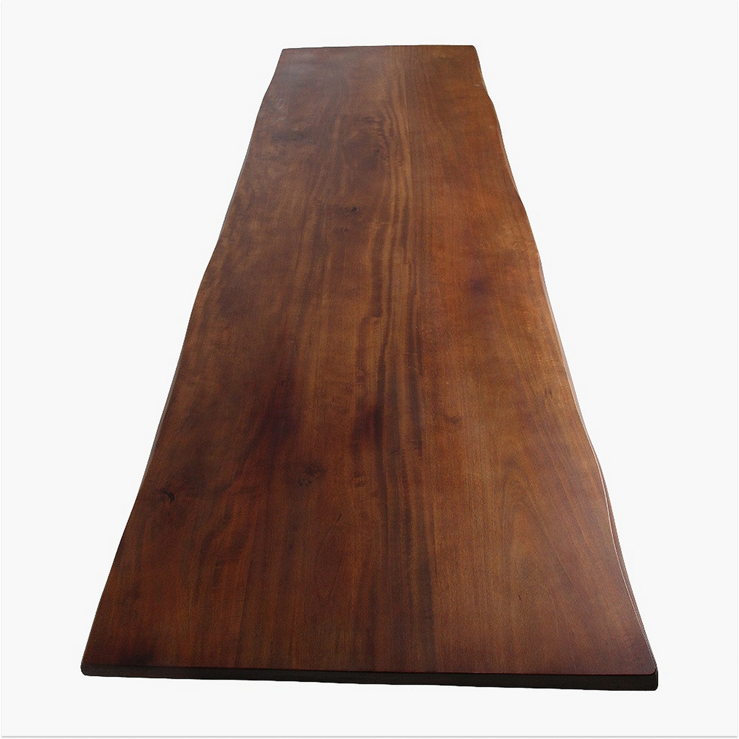 Live Edge Dining Table – Travertine Base