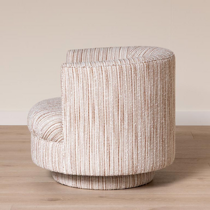 Serena Striped Barrel Armchair