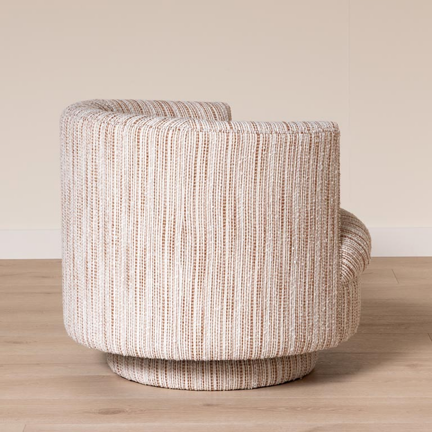 Serena Striped Barrel Armchair