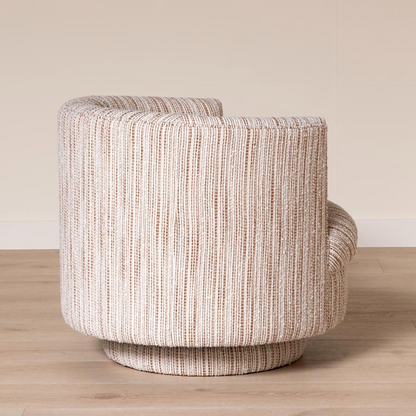 Serena Striped Barrel Armchair