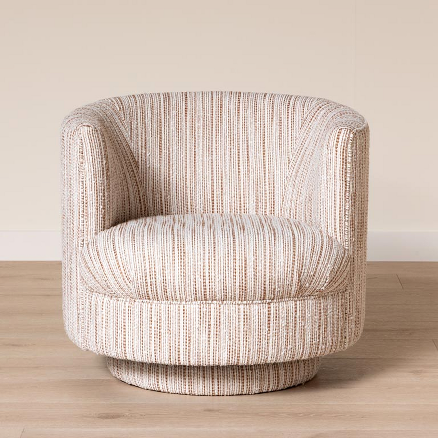 Serena Striped Barrel Armchair