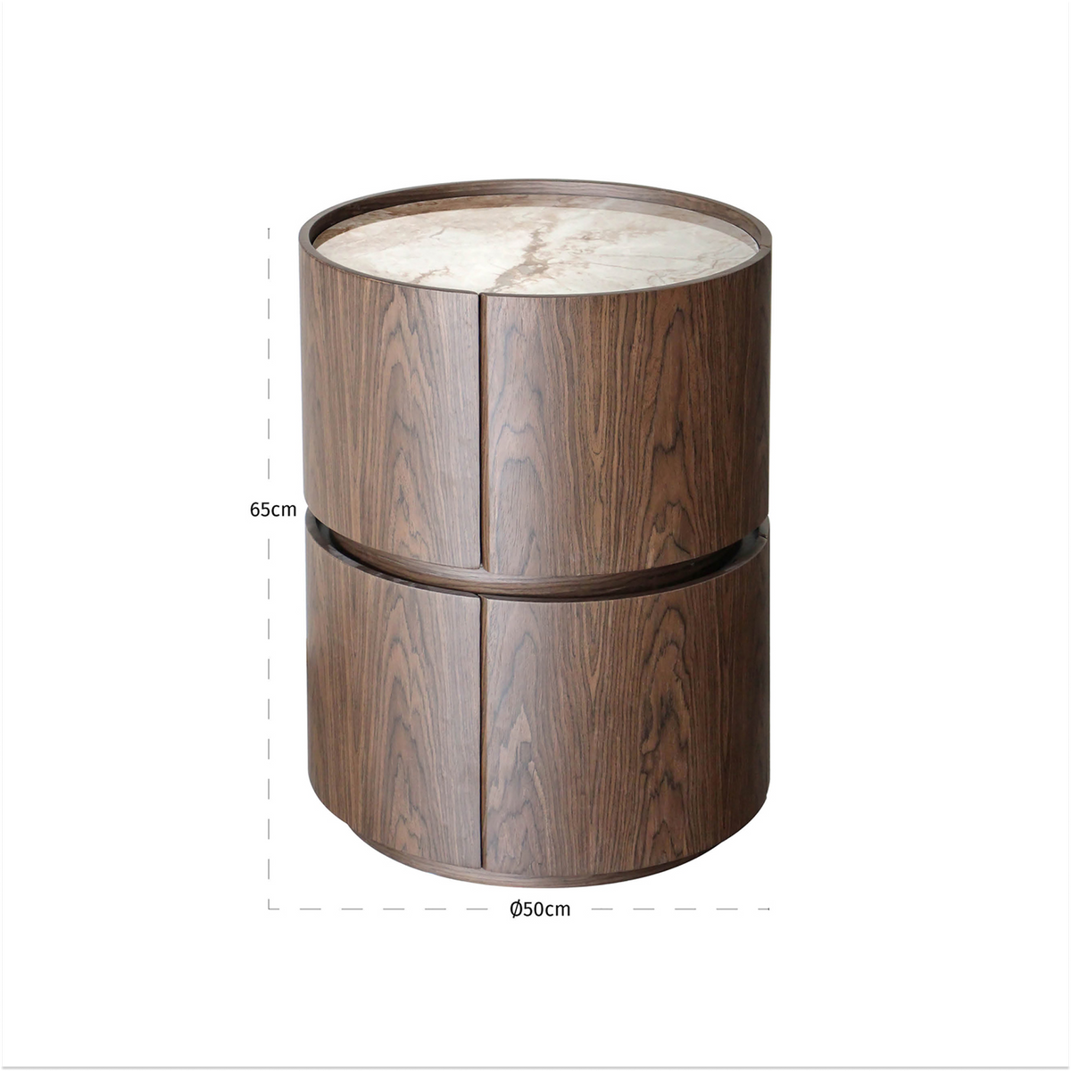 Ellery Brown Ceramic Nightstand