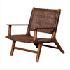 Otis Rattan & Teak Armchair
