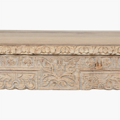Console Full Carved Limewash