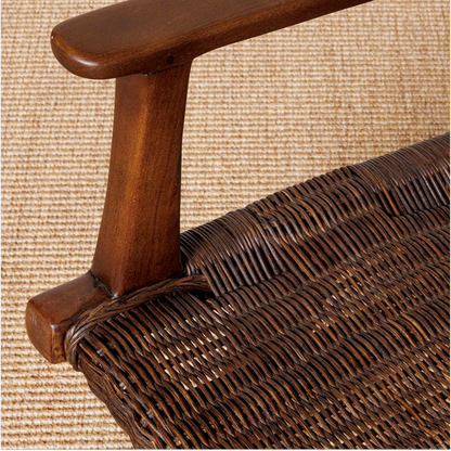 Otis Rattan & Teak Armchair
