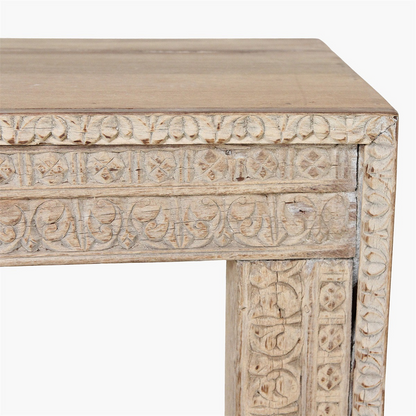Console Full Carved Limewash
