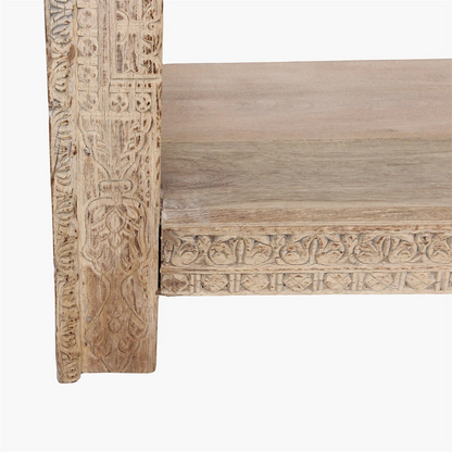 Console Full Carved Limewash