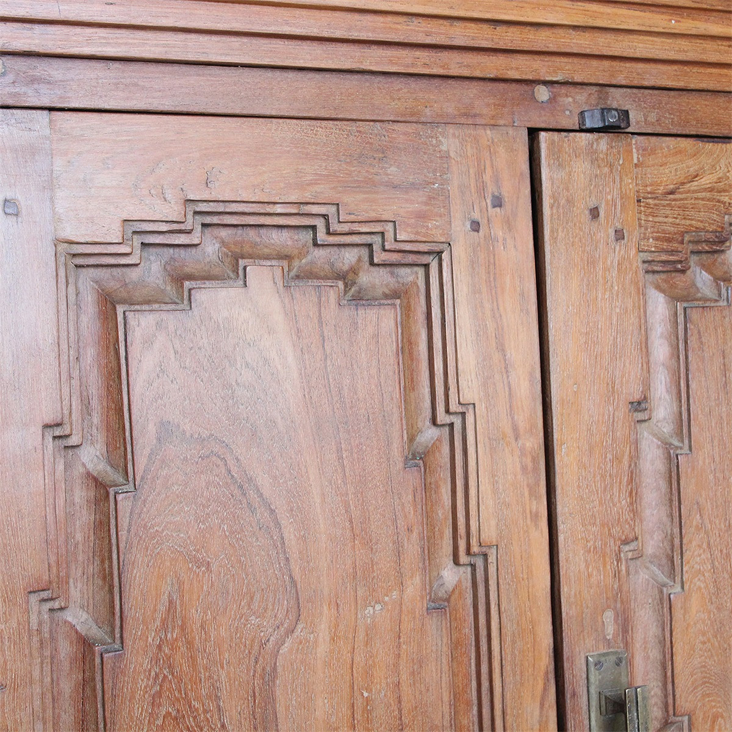Solid Cabinet 4 Doors, Blue Inside