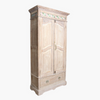 Tall Teak Limewash 2-Door Cabinet