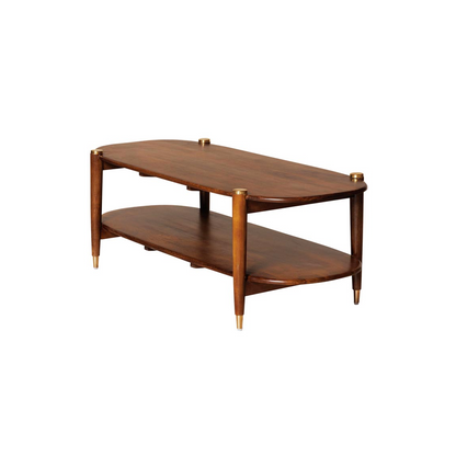 Coffee Table Brass Details Elanza