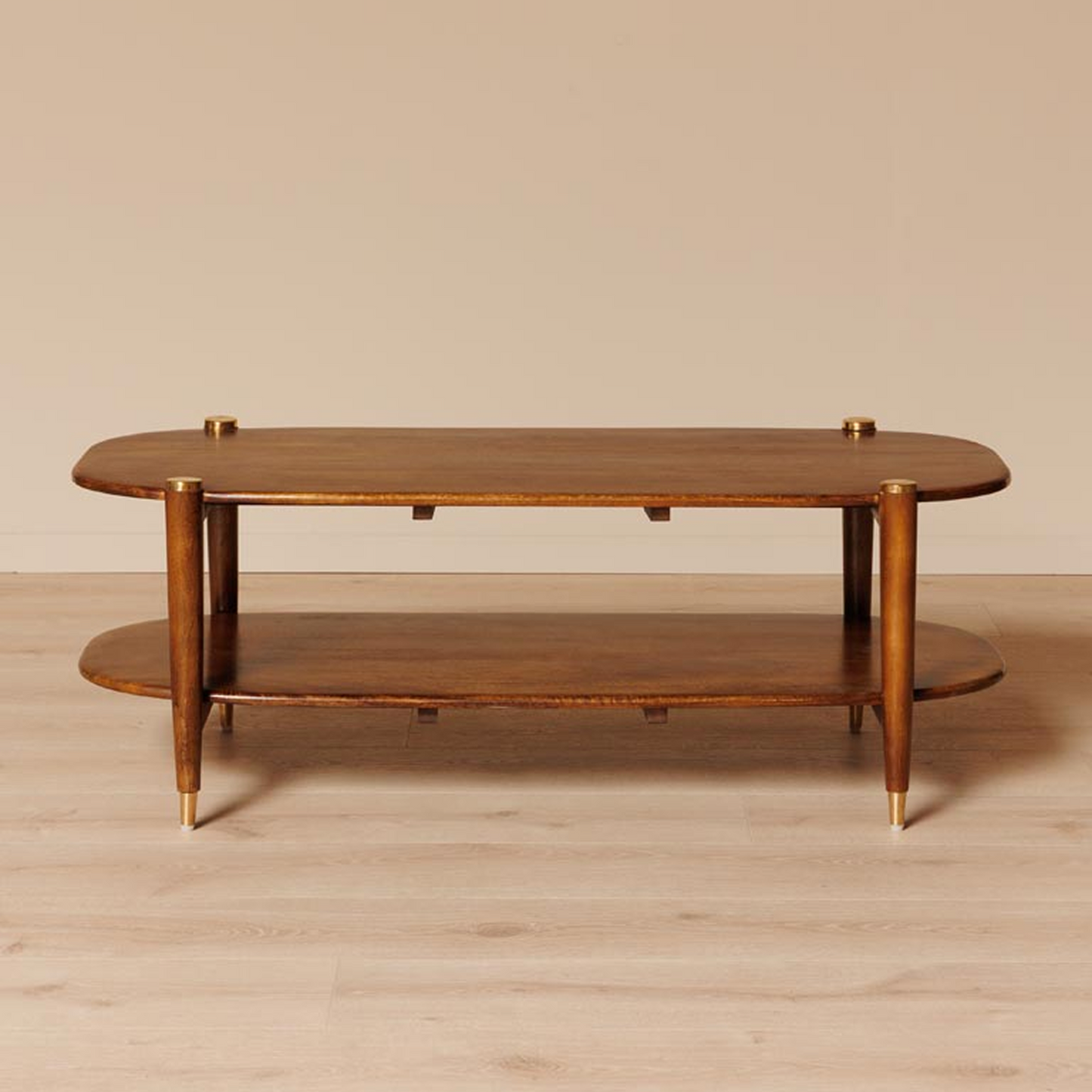 Coffee Table Brass Details Elanza