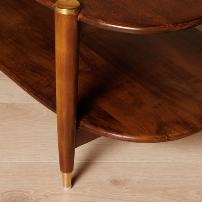 Coffee Table Brass Details Elanza