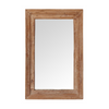 Large Rectangular Wooden Mirror