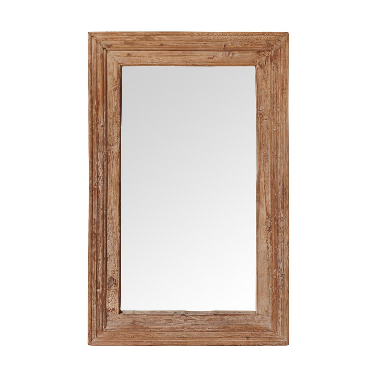 Large Rectangular Wooden Mirror