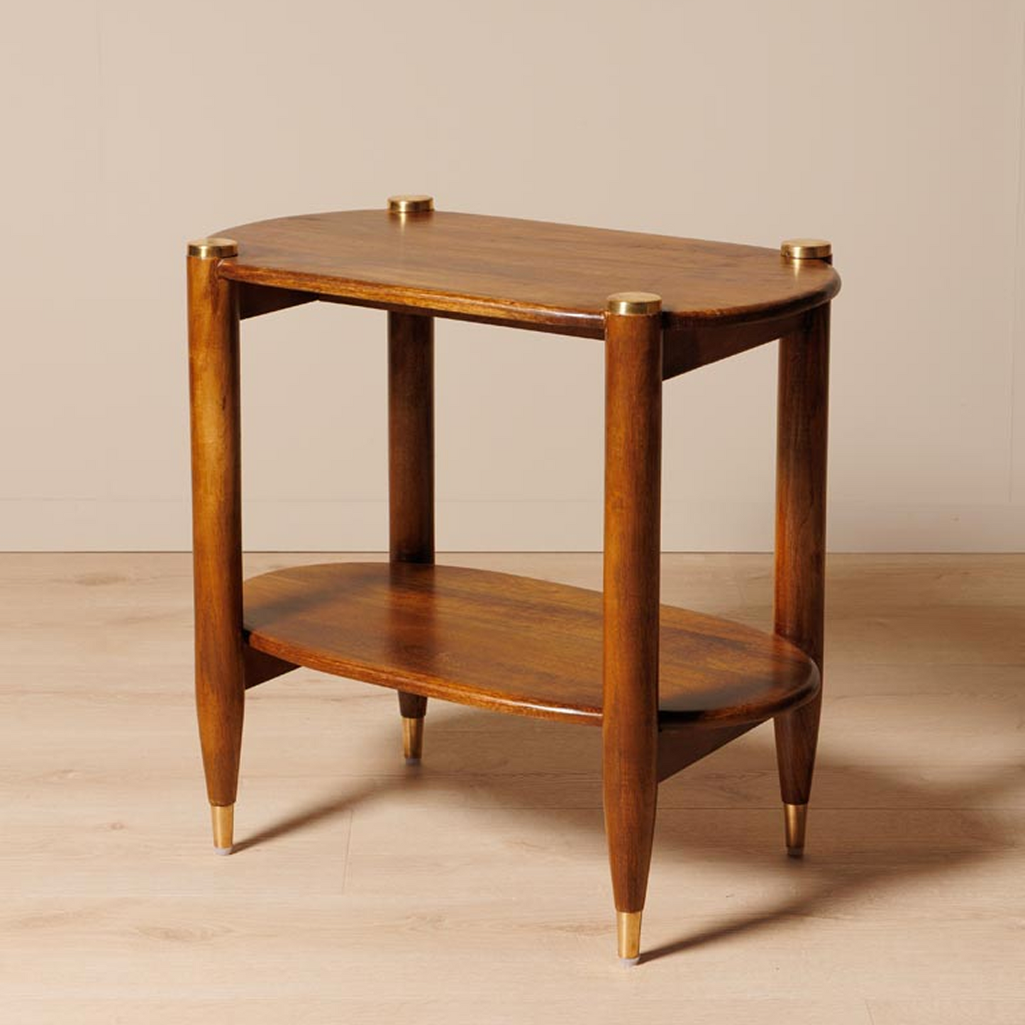 Side Table brass details Elanza