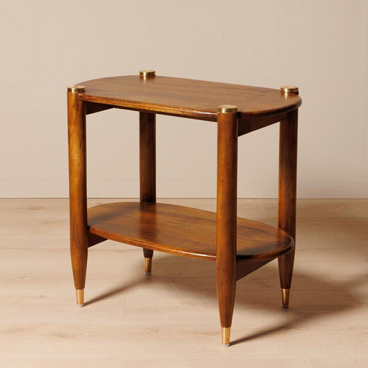 Side Table brass details Elanza