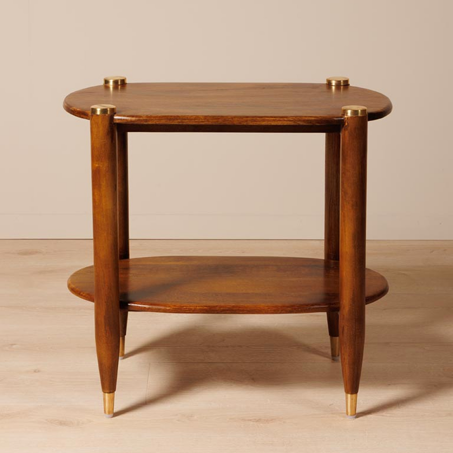 Side Table brass details Elanza