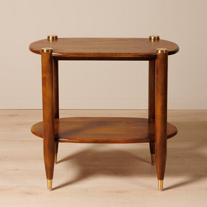 Side Table brass details Elanza