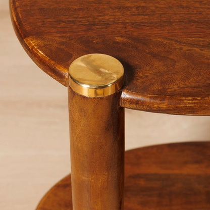 Side Table brass details Elanza