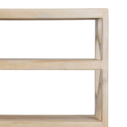 Yuki Open Cabinet Natural Mango Wood