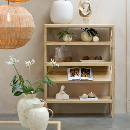 Yuki Open Cabinet Natural Mango Wood