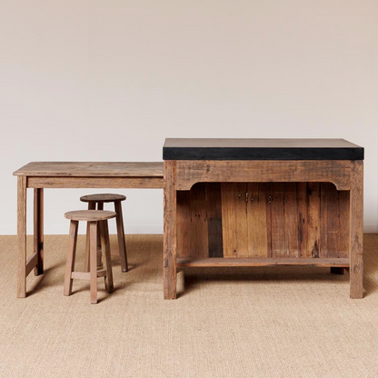 Black Marble Counter Greta with Sliding Table