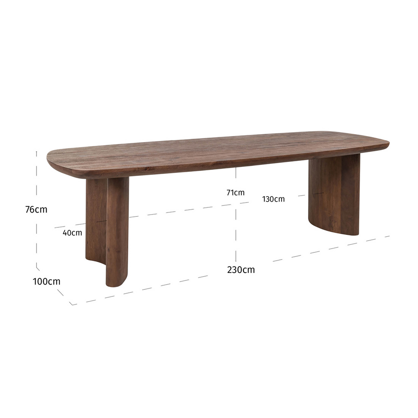Baldwin Dining Table (230 cm)