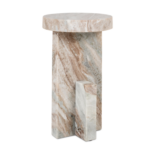 Sion End Table – Blush Beige