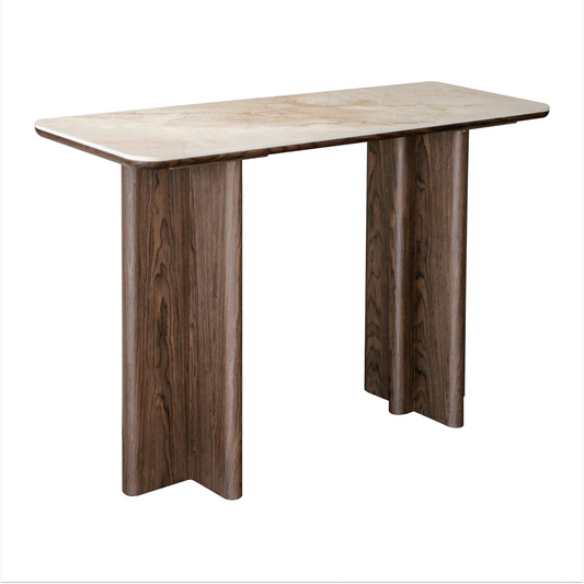 Colson Brown Ceramic Console Table