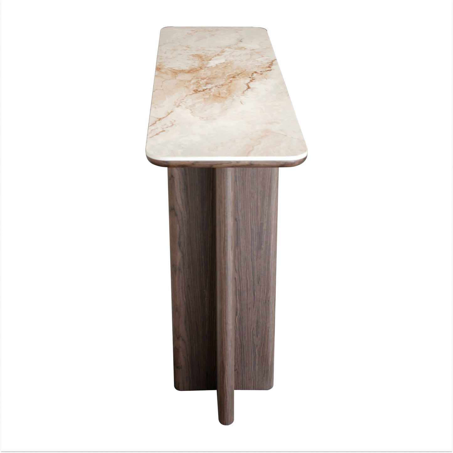 Colson Brown Ceramic Console Table