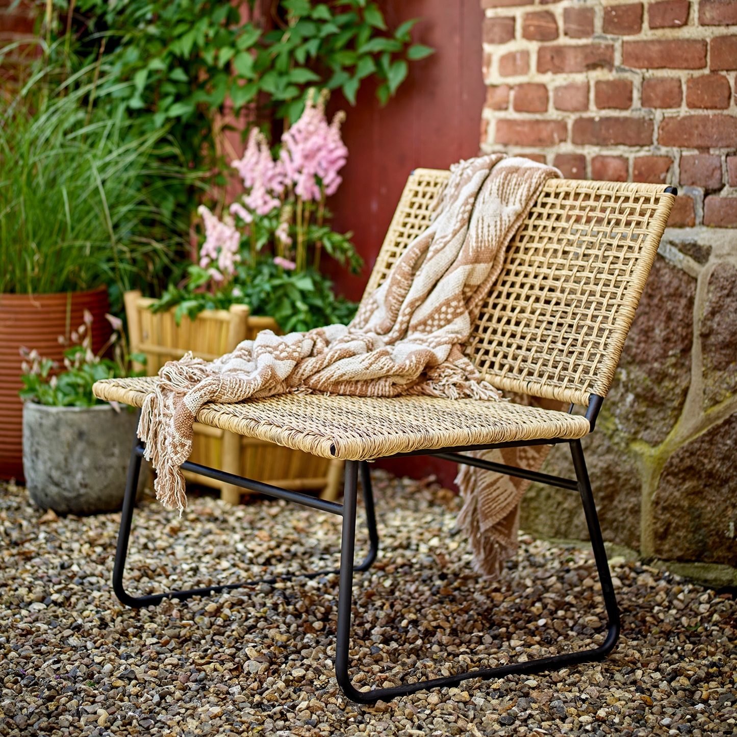 Vallone Lounge Chair Nature Polyrattan