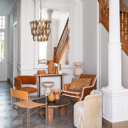 London Brown Chrome Armchair