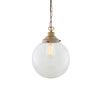 Riad Clear Glass Globe Pendant Light 25cm