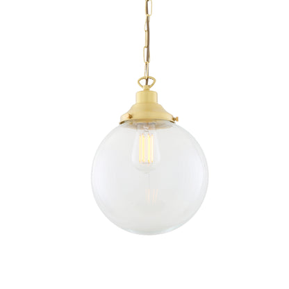 Riad Clear Glass Globe Pendant Light 25cm