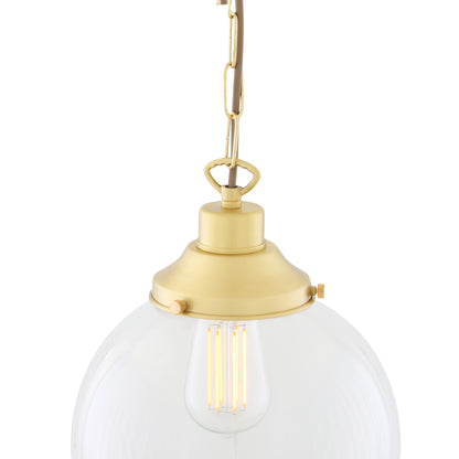 Riad Clear Glass Globe Pendant Light 25cm