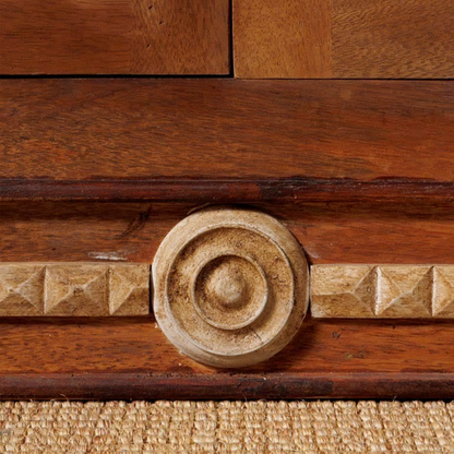 Andalus Recycled Wood & Glass Display Cabinet