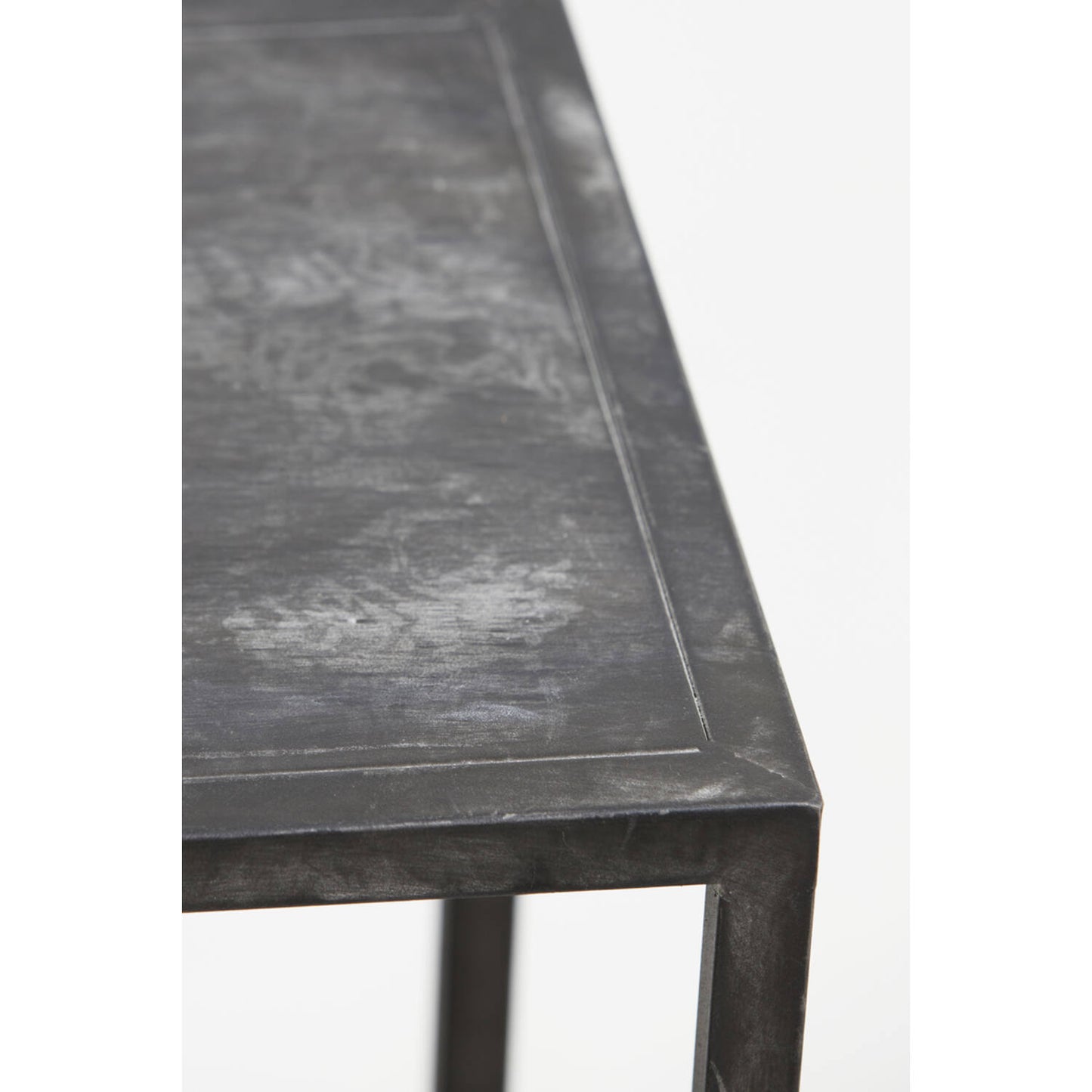 Ylaya Console Table Matt Black-Gold