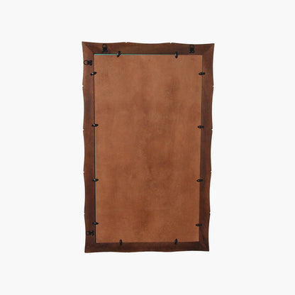 Faux Bamboo Mirror Brown