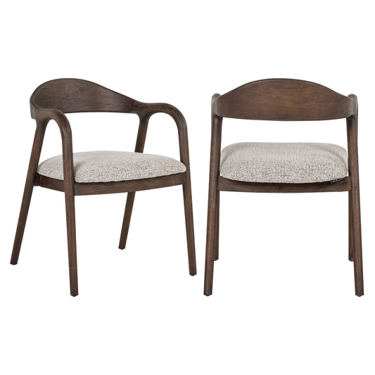 Mihara Dining Chair Mocca Fancy
