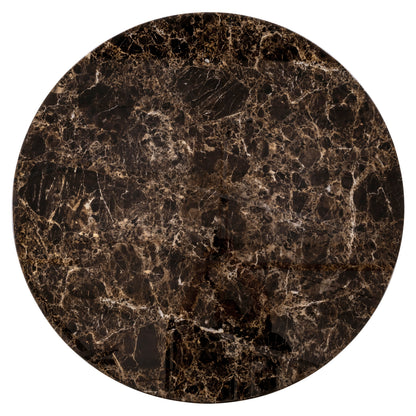 Round Dining table Almundi Chocolate Brown