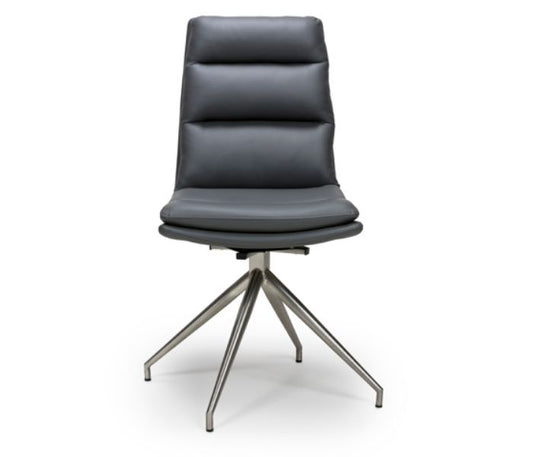 Nobo Swivel Chair Brushed Steel Base (Sold as 2)
