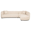Lounge Sofa Pandora Beige Angora (Right)