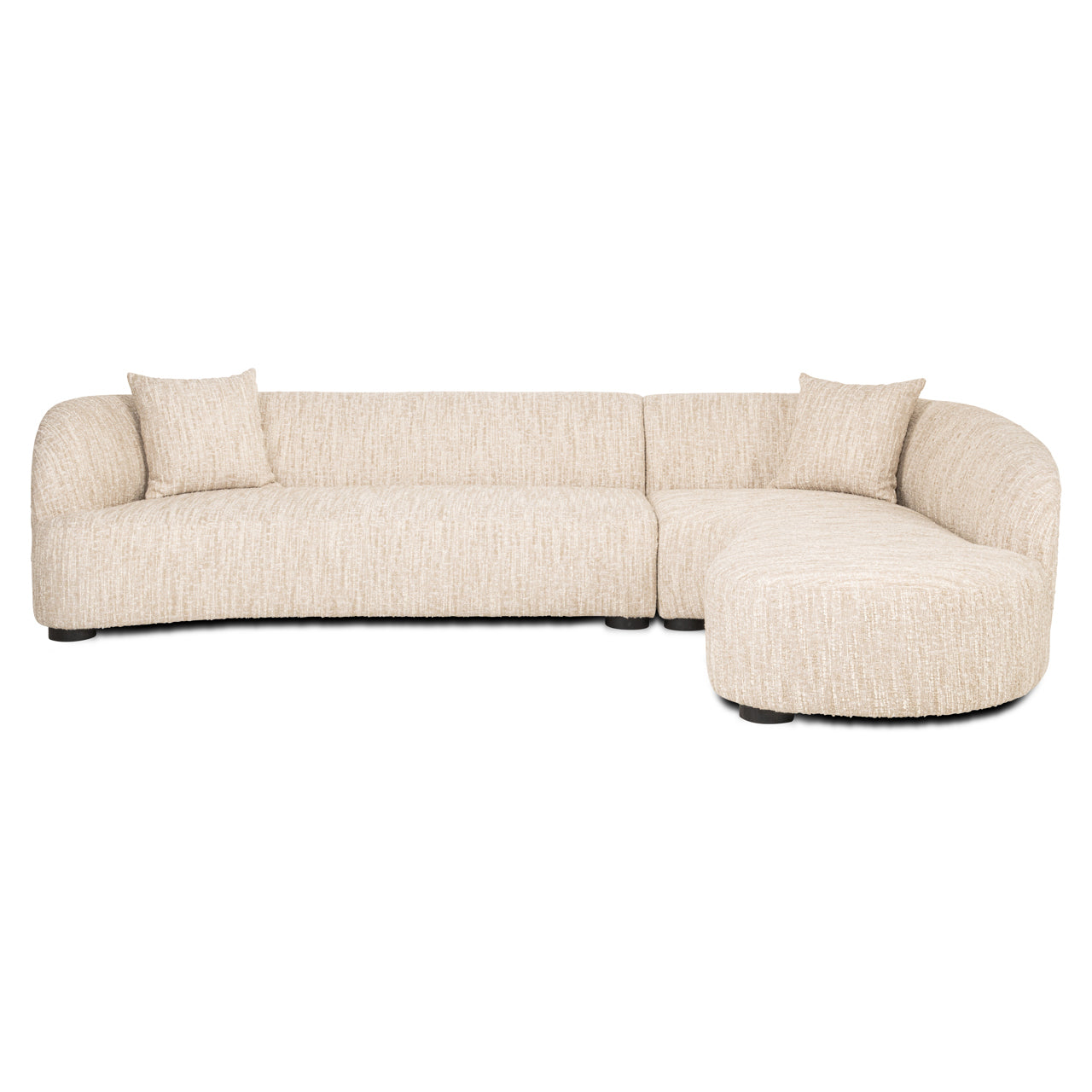 Lounge Sofa Pandora Beige Angora (Right)