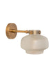 Small wall light sanded glass shade Lainor