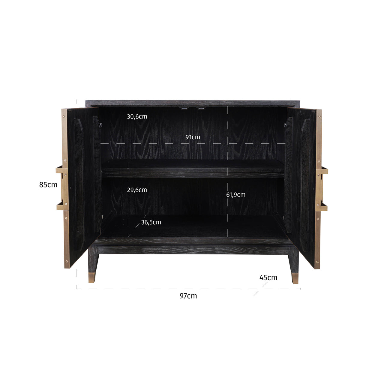Sideboard Bloomville Brass Shagreen