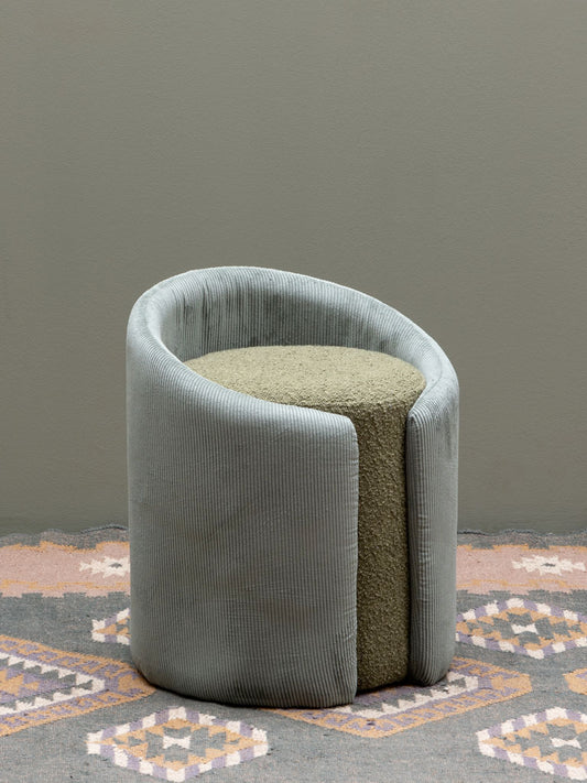 Nasrine Green Cord Stool