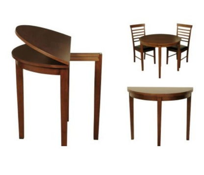 Hanover Half Moon Dark Dining Table
