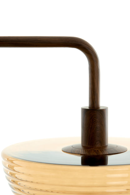 Baylie Wood Print Floor Lamp