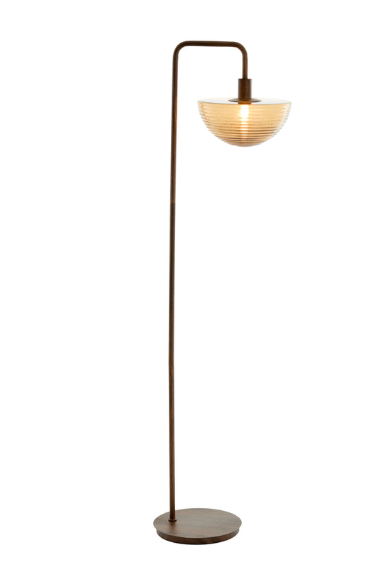 Baylie Wood Print Floor Lamp