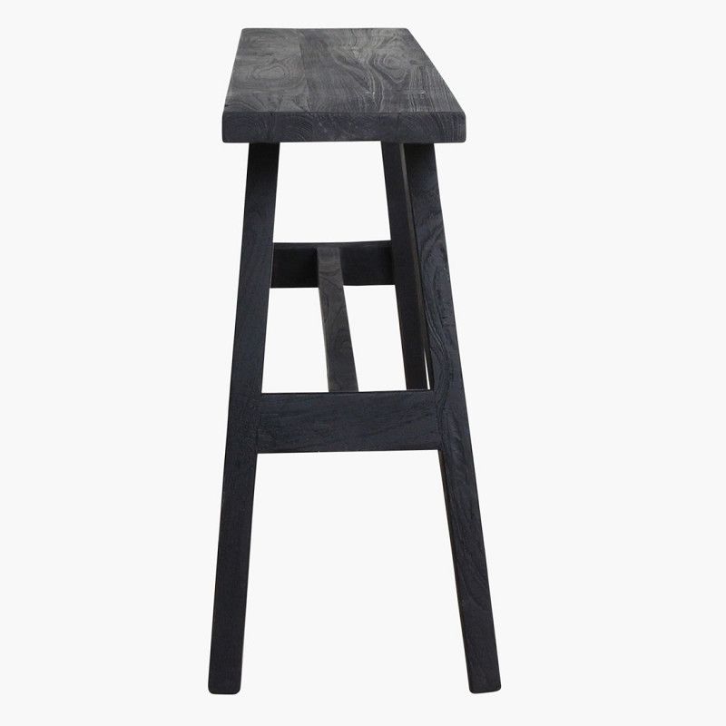 Black Bus Stop Bench (Large)